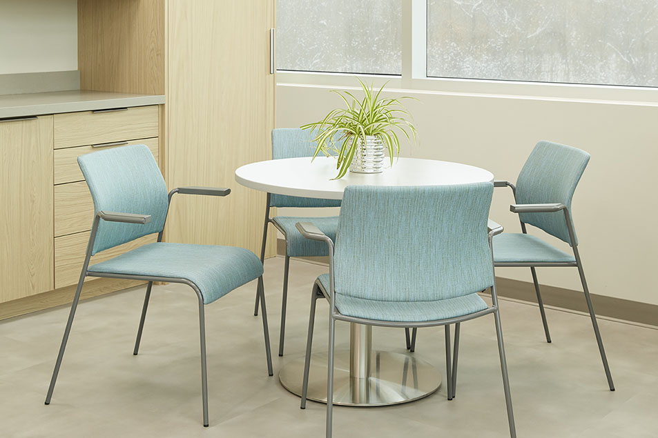 table and chairs for employee lunch room